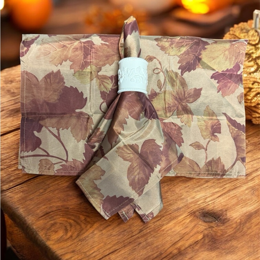 Autumn Leaf Napkins Set of 4